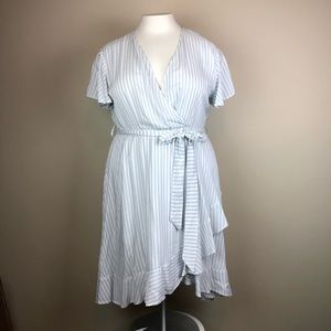 Torrid striped challis dress